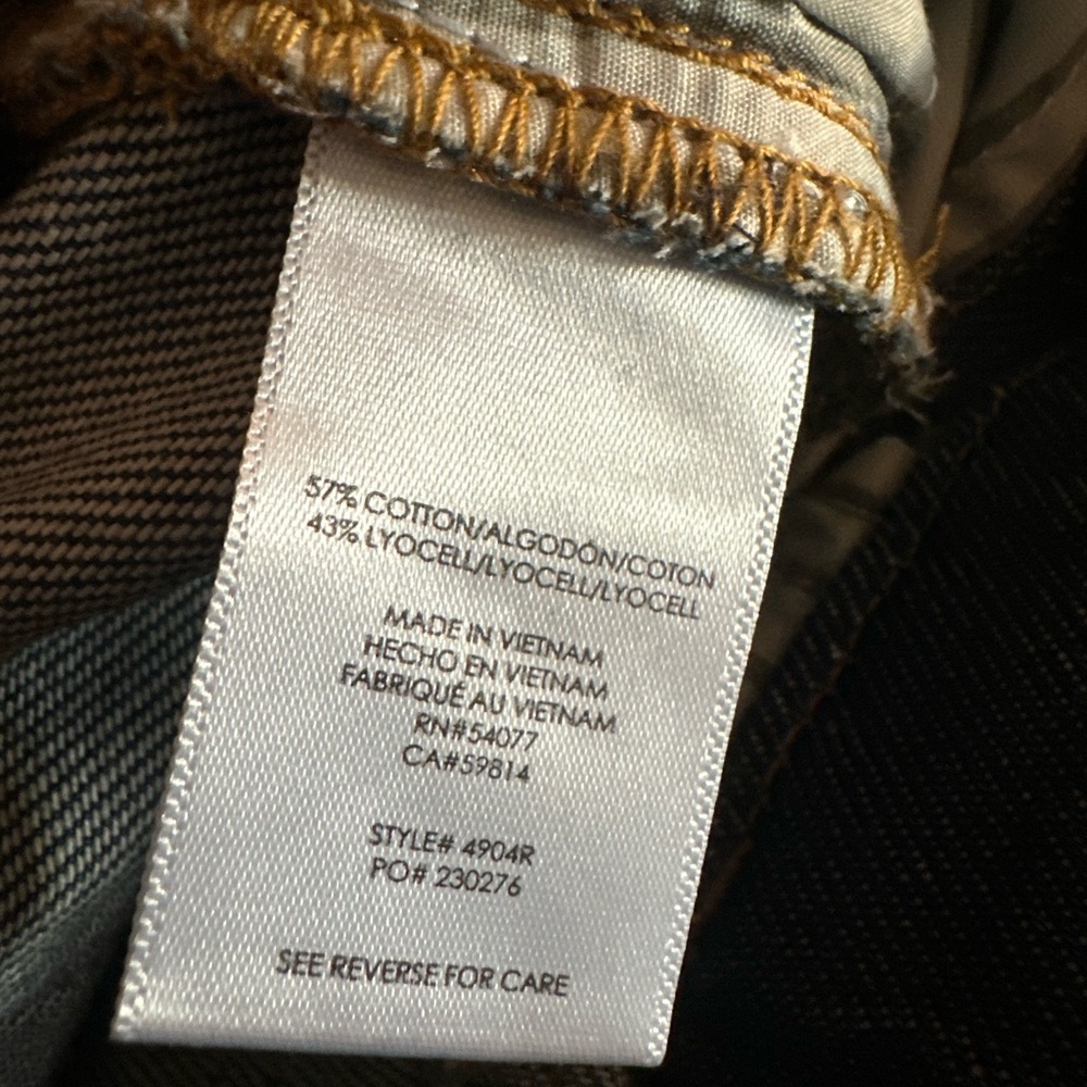Cabi beau jeans style# 4904R wide leg style denim current style size 2 - Picture 3 of 8